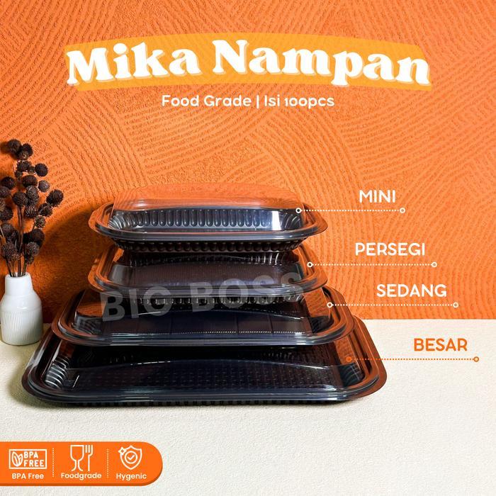 [ISI 10PCS] Mika Tray Nampan Plastik Hantaran Kue Snack / Nampan Mika Plastik