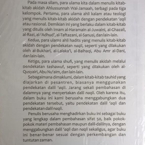 Terbaru Akidah Ahlusunnah Wal Jamaah; Penjelasan Sifat 50