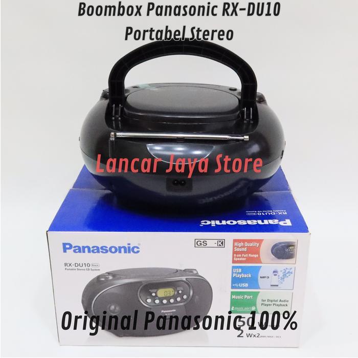 Promo Mini Compo Cd Player/Panasonic Rx-Du10 Black Original Cd Lagu Terlaris