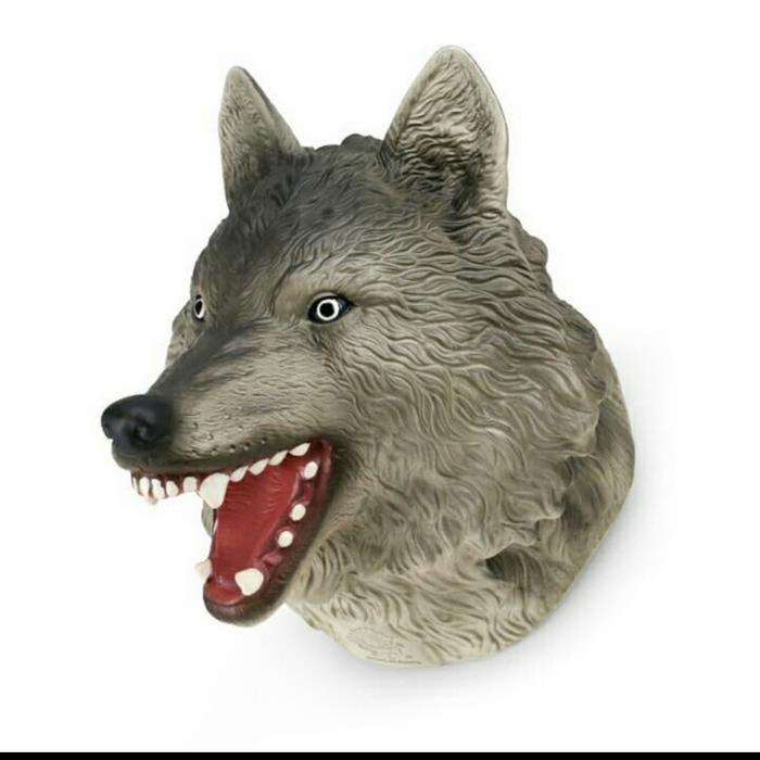 Hand Puppet New Canna Boneka Tangan Kepala Srigala