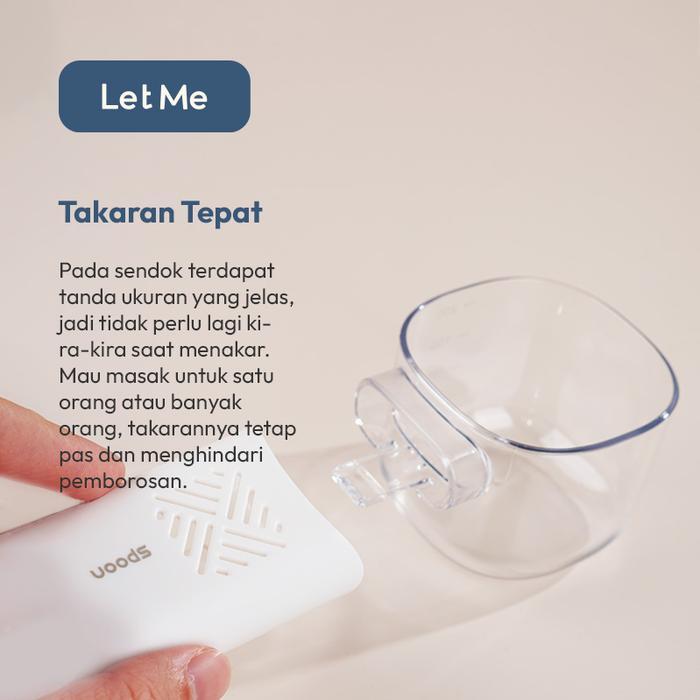 Let Me Measuring Spoon - Sendok Takar Cup Beras Biji-bijian Sereal Mini Spoon Alat Untuk Takaran