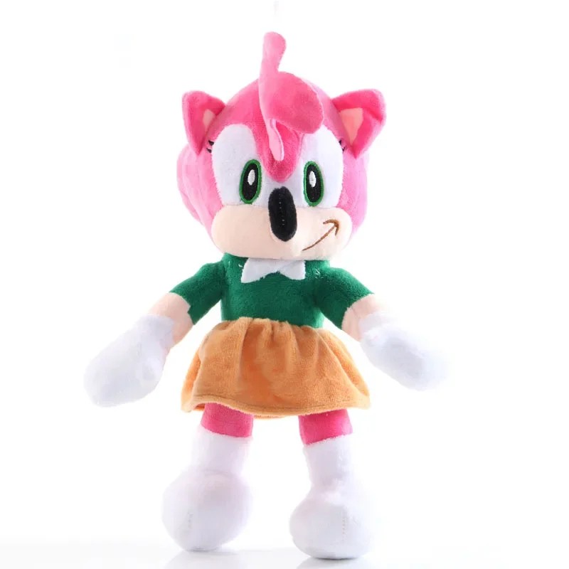 20~28cm Sonic 6 Styles Hedgehog Plush Toy Amy Knuckles Tail Plush Doll Cute Soft Stuffed Plush Doll