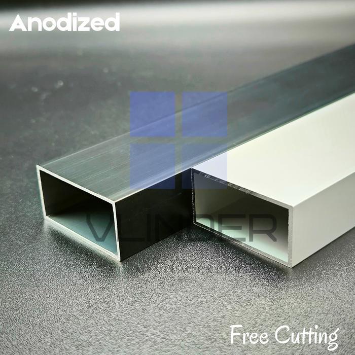 Hollow Aluminium 40 mm x 20 mm, t. 1.2 mm