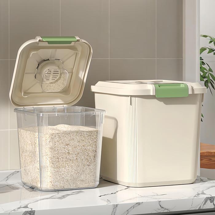 NEW MiniMalisBox dispenser beras estetik rice box 25kg aesthetic tempat beras aesthetic storage