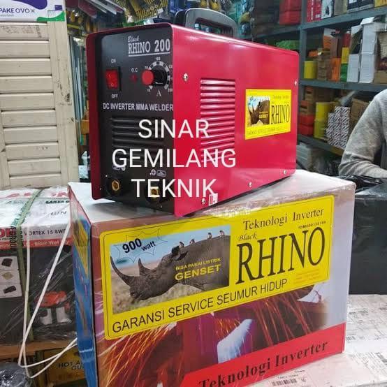 TRAFO LAS MESIN LAS MMA 200A RHINO