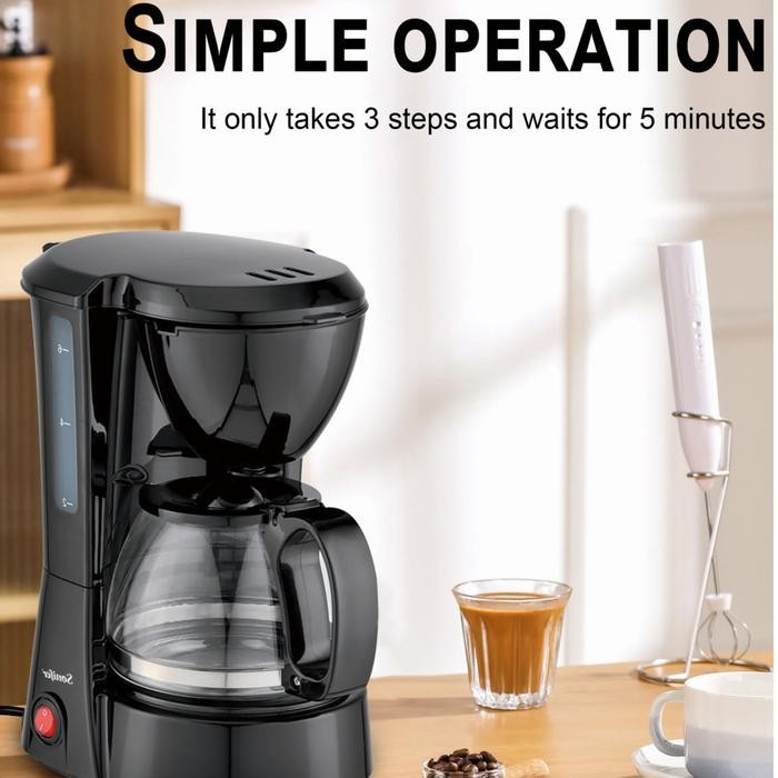 

COFFEE MAKER MESIN KOPI ESPRESSO SEMI OTOMATIS DRIP COFFEE MAKER 750ML LOW WATT