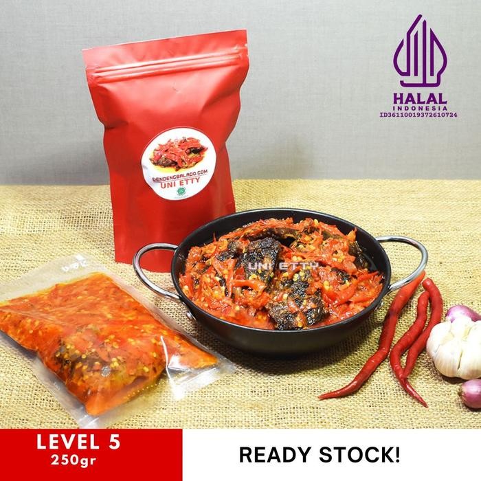

Mamiseler45 - Dendeng Balado Lambok Batokok 100Gr - Dendeng Basah Asli Padang Pedas Siap Saji