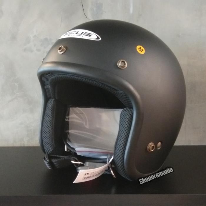 Bisa E-Katalog Helm Zeus Retro Zs385 Zs 385 Matt Black