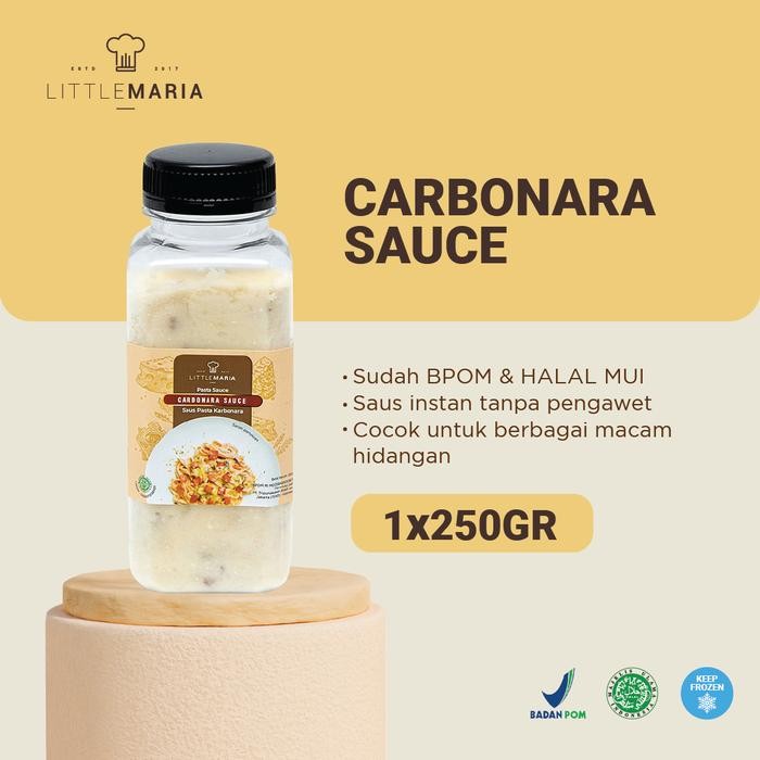 

Stok Baru LittleMaria Carbonara Sauce/Saus Carbonara 250g