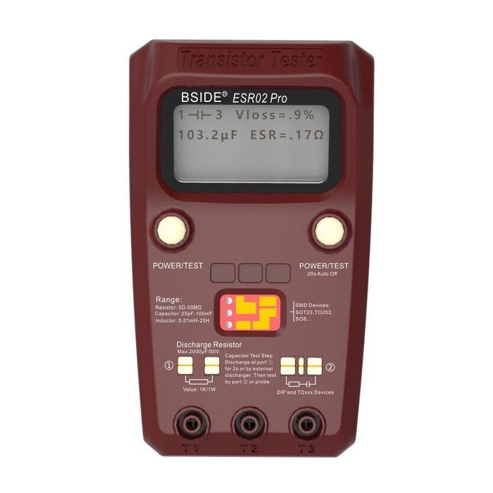 Bside Esr02Pro Digital Transistor Smd Components Tester