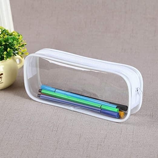 

Tempat Pensil Portable Transparan Kapasitas Besar Dengan Resleting Untuk Pelajar Bahan Pvc