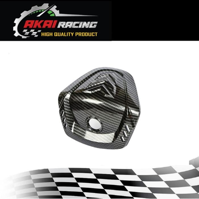 Aksesoris Sepeda Motor Cover Stang Nmax New 2020-2021-2022 Karbon Cover Segi Tiga Stang Nmax New