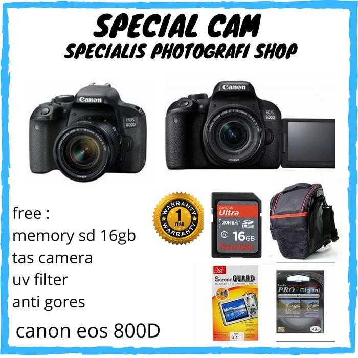 CANON EOS 800D KIT 18-55MM / CAMERA CANON EOS 800D KIT 18-55MM