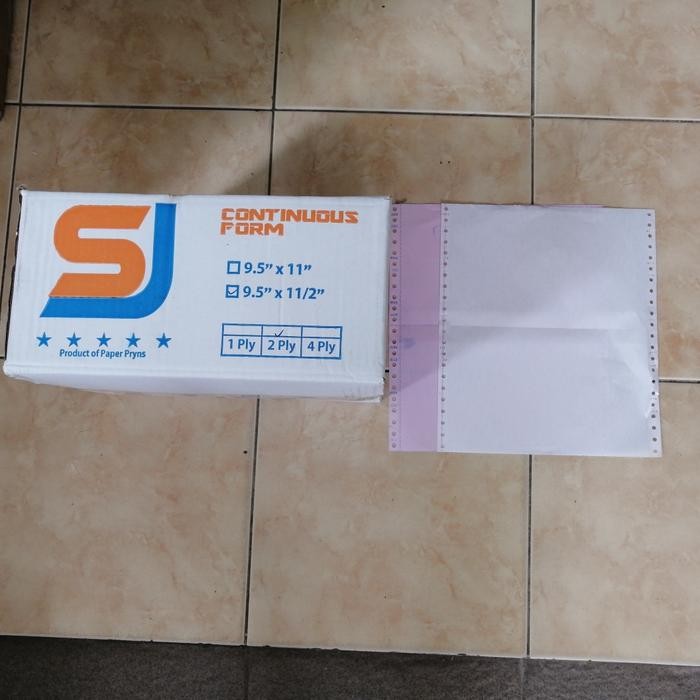 

Pilihan- Kertas Continuous Form Sj 9.5 X 11 / 9.5 X 11.2 2 Ply