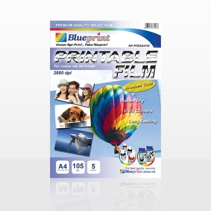 

Pilihan- Kertas Film / Brushed Gold Printable Film Blueprint A4