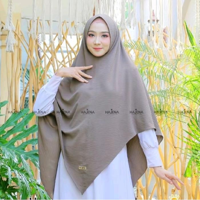 TERLARIS KHIMAR LV SYARI JUMBO NON PET TANPA TALI CRINKLE FLOW / KHIMAR NON PET YANPA TALI KEKINIAN