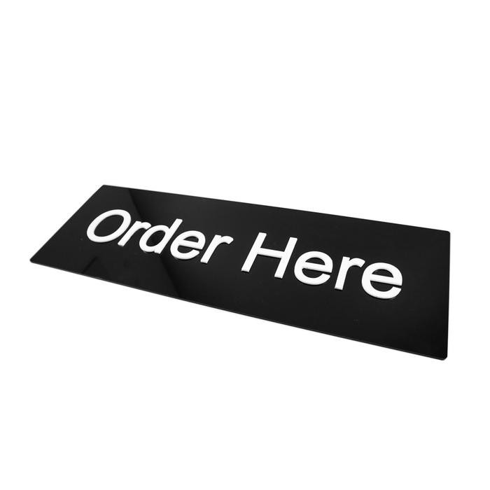 

ORDER HERE SIGN BOARD AKRILIK TIMBUL SAOR 01 JUMBO 45 X 15 CM