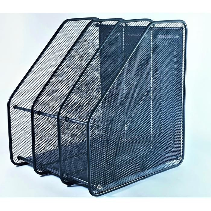 

BOX FILE BESI 3 SUSUN MAGAZINE TIER HOLDER BOKS FILE 3 TIER BESI HITAM