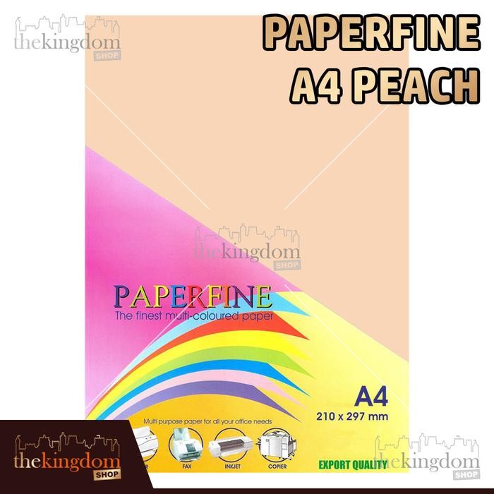 

Paperfine Kertas HVS Warna A4 Peach Isi 500 Lembar Kode Warna 150