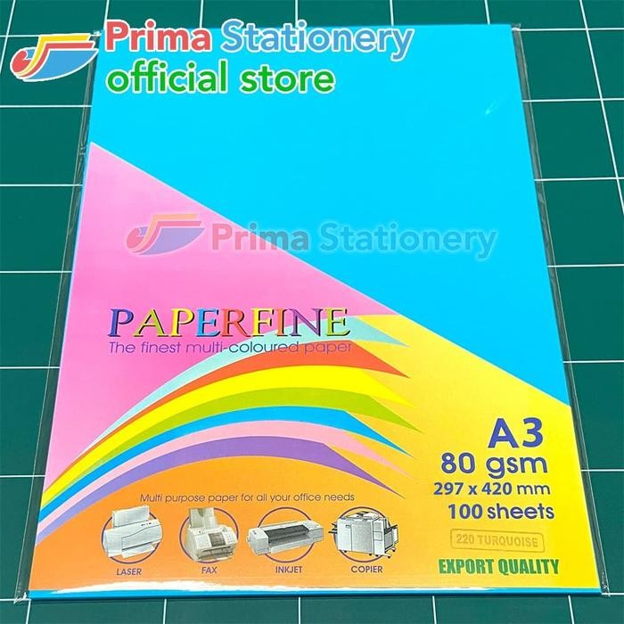 

Kertas HVS A3 Paperfine Isi 100 lbr Warna Tua