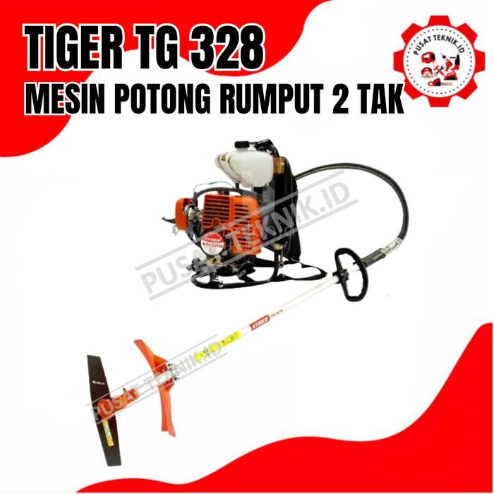 Mesin Potong Rumput Gendong TIGER TG 328/Brush Cutter Tiger TG 328