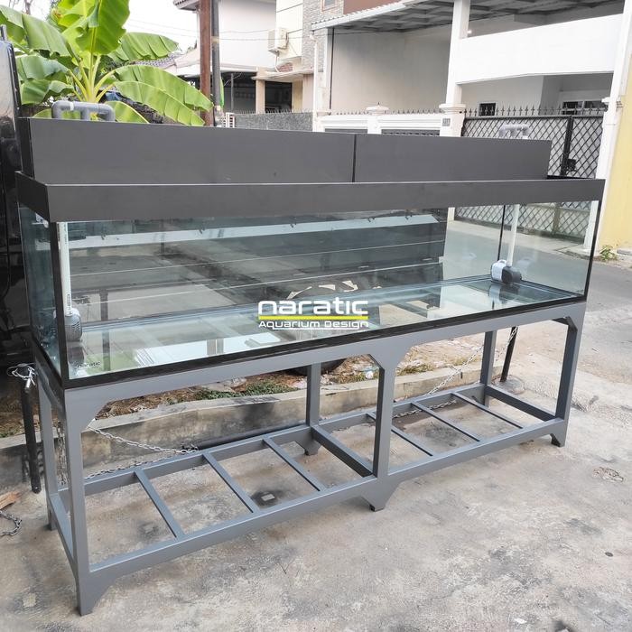 Aquarium 250x70x70 12mm & rak holo 4x6 fullset