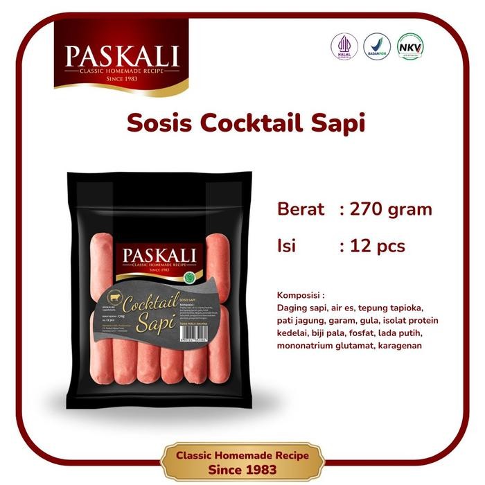 

Pilihan- Sosis Mini Sapi Paskali 270 Gram Isi 12 Pcs