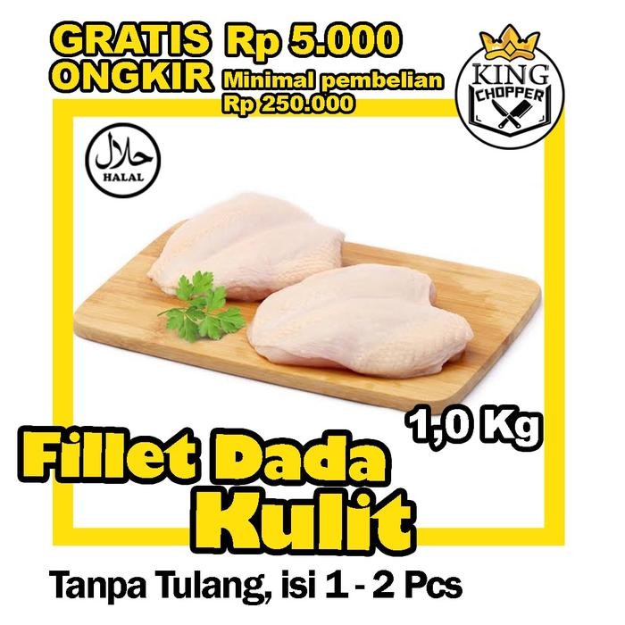 

Pilihan- Dada Fillet Kulit 1 Kg Ayam Daging Boneless Potong Frozen Fresh Paha