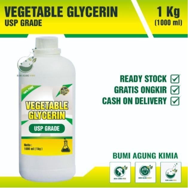 Pilihan- Vg Usp Grade / Vegetable Glycerin Gliserol Gliserin Glycerin 1Kg 1 Kg Liquid Hand
