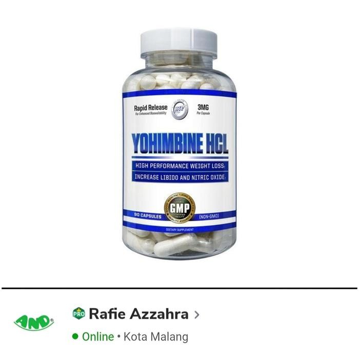 APS Nutrition Yohimbe HCL 90 Capsules