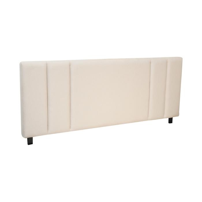 120X200 Cm Lynn Headboard Tempat Tidur - Krem
