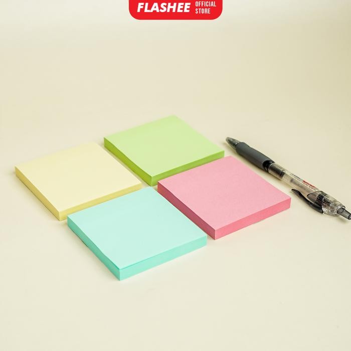 

New Flashee Sticky Note Polos Memo Stick 100 Sheets Stationery Kertas Sticky Notes Tempel Buku Tulis