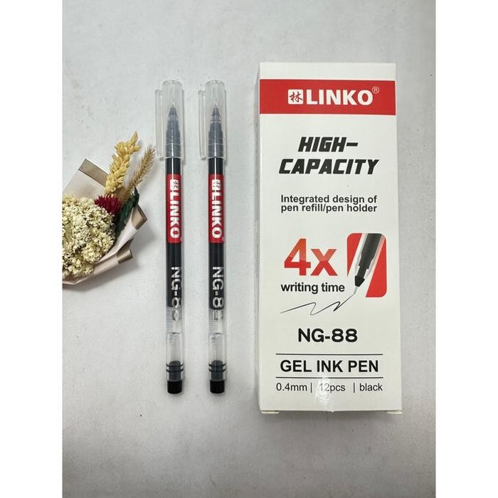 

New (1 LUSIN) Bolpoin Gel Linko NG-88 Bulpoin/Pen Gel Murah - 1 Lusin - Bolpen