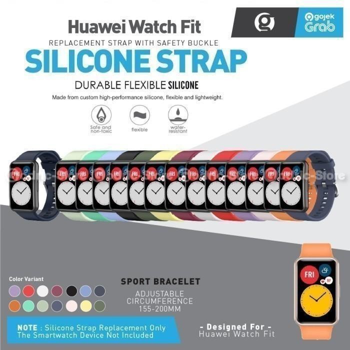 Pilihan- Silicone Strap For Huawei Watch Fit / Fit Se (Rubber Silikon Tali Smartwatch)