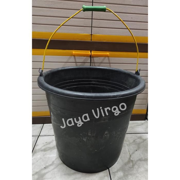 TERLARIS Ember karet 28 / ember jumbo / ember hitam cuci baju / ember cor besar