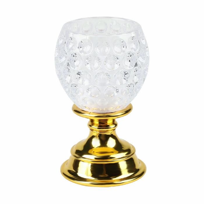 Lampu LED Lilin Portable Gelas Kristal Kado Souvenir Nikah Bday Mjrah