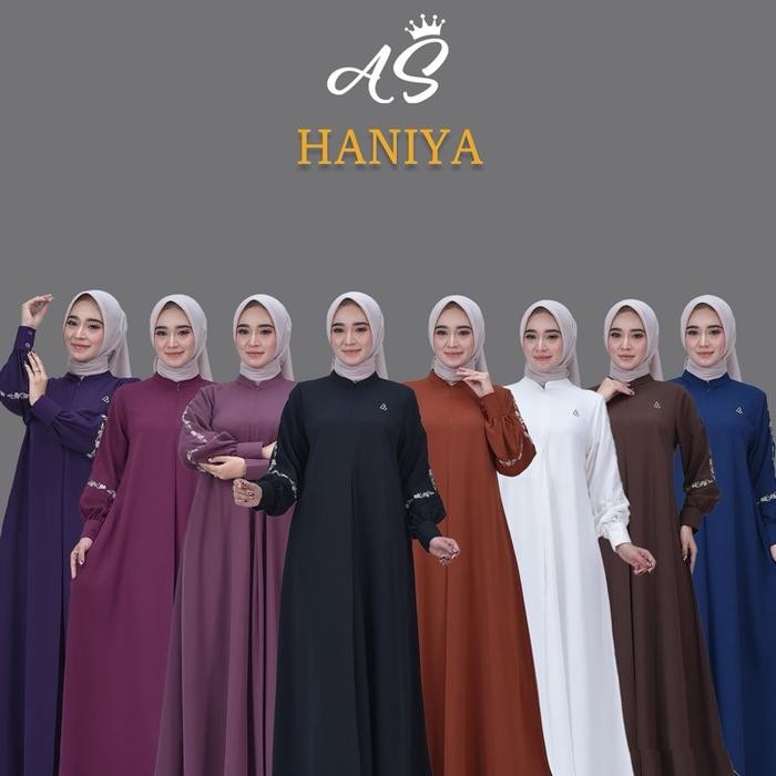 Pilihan- Haniya Gamis Bordir - By Ayusandra Moslem Fashion