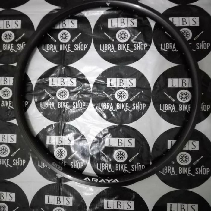 Berkualitas Satu Pasang Rims Araya Sr25 27.5 32H No Cnc Hitam L Rims 27.5 Araya Terlariss 