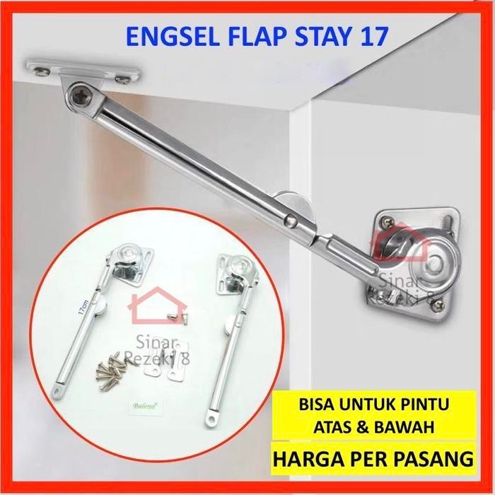 Terbaru Engsel Flap Stay 17 / Pintu Lemari Hidrolik Dapur Swing Kitchen Atas