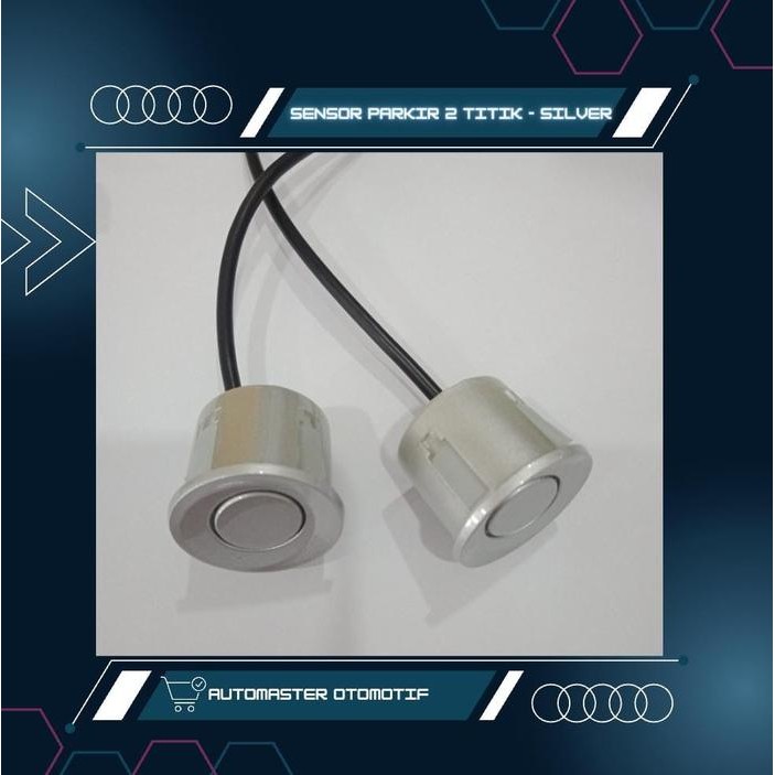 Ready DOMO Sensor Parkir Mobil Mundur 2 Titik Bunyi Beep TERMURAH - Silver