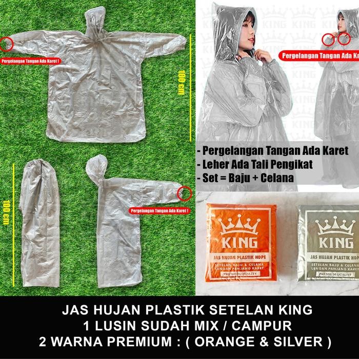 Jas Hujan Plastik Murah - jas hujan plastik set baju + celana - jas hujan plastik ponco