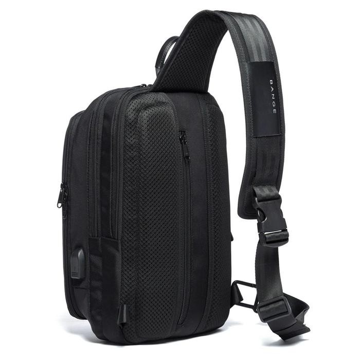 Unik Bg7079 Tas Selempang Bange Sling Shoulder Chest Bag Cowok Ipad 11 Usb Terlariss 