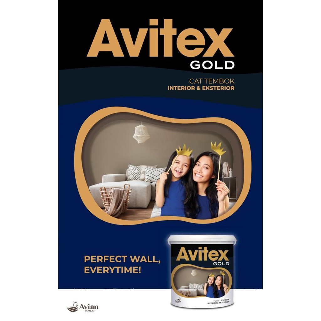 Avitex Gold Cat Tembok Exterior & Interior 5 KG