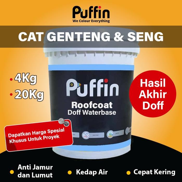 Cat genteng seng asbes Puffin Roofcoat Waterbased Glossy