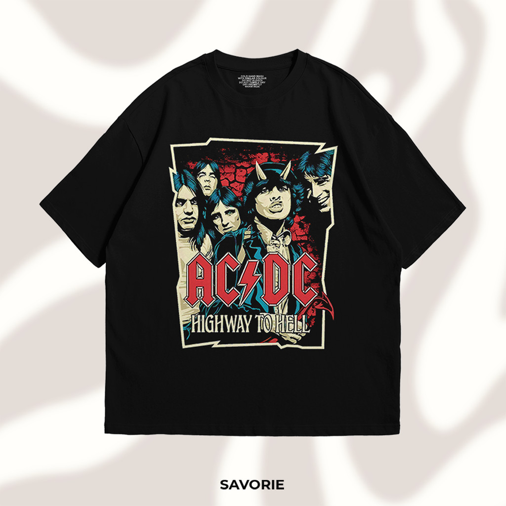 AC DC VINTAGE T-SHIRT OVERSIZE VINTAGE 20s PREMIUM