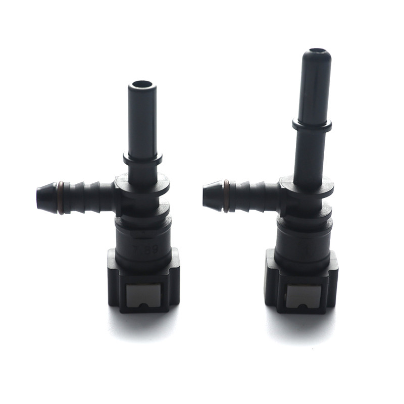 7.89 ID6 Auto Car Fuel Line Bundy Tee Hose Coupler Nylon Motorcycle Hose Coupler Quick Release Conne