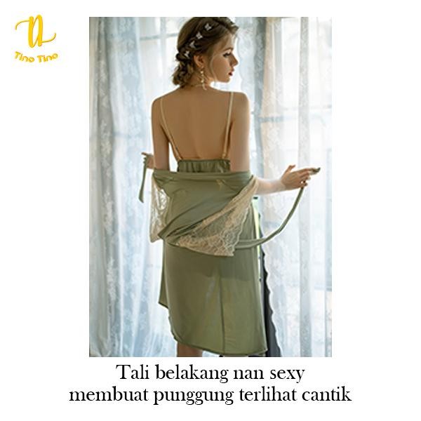 Cjsw-D141 Dress Set Kimono Sexy Lingerie Premium With Lacesexy Premium Best Quality Asli 100%