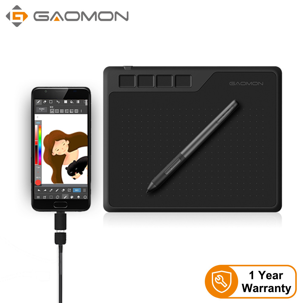 GAOMON S620 6.5 x 4" Digital Graphic Tablet for Drawing Painting&Game OSU, 8192 Level Pen Tablet
