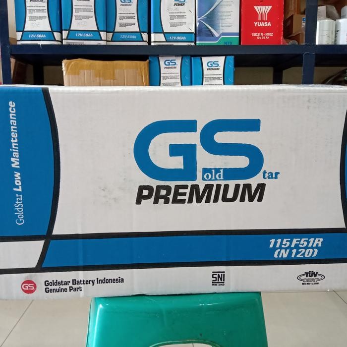 Aki Mobil/ Genset/ Gs Goldstar Premium N120/ 115F51/ Gs N120/ Gs N 120 Cocok Utk Truk Fuso , Genset