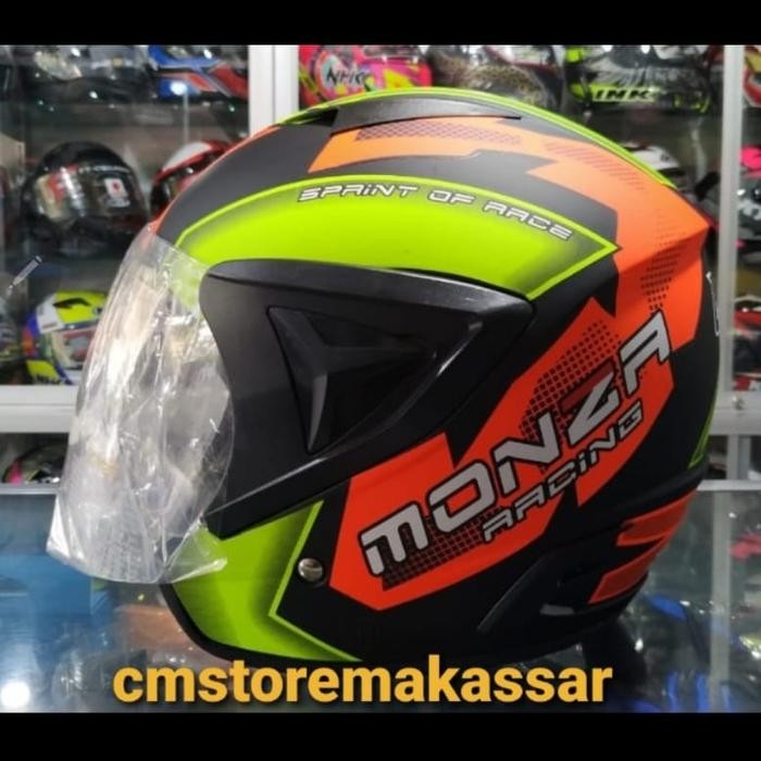 Helm GT Zone Motif Leopard SNI Helm Dewasa Keren Murah dan Berkualitas